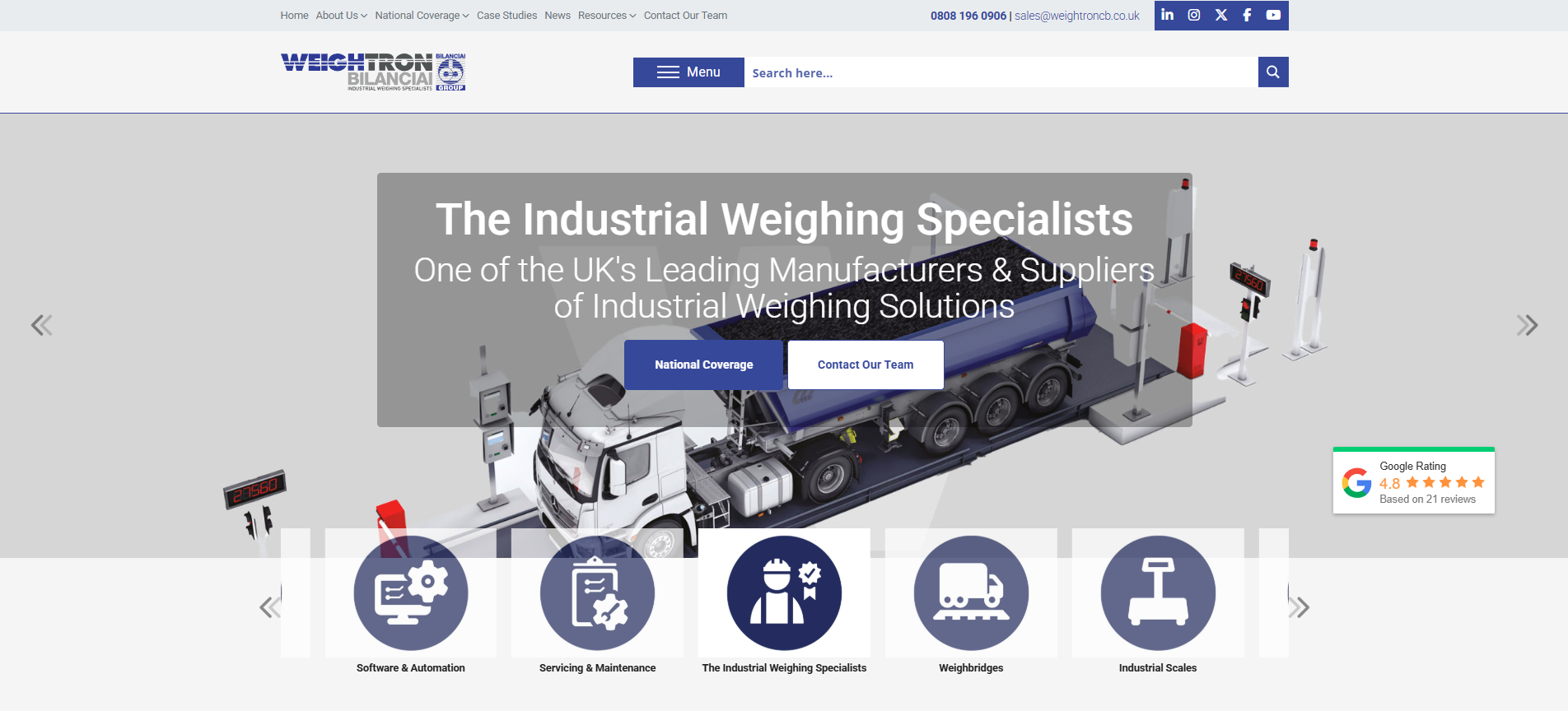 New Weightron Homepage